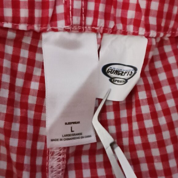 Concepts NHL Detroit Red Wings Gingham Wide-Leg Pajama‎ Pants Red/White Size L - Picture 10 of 11